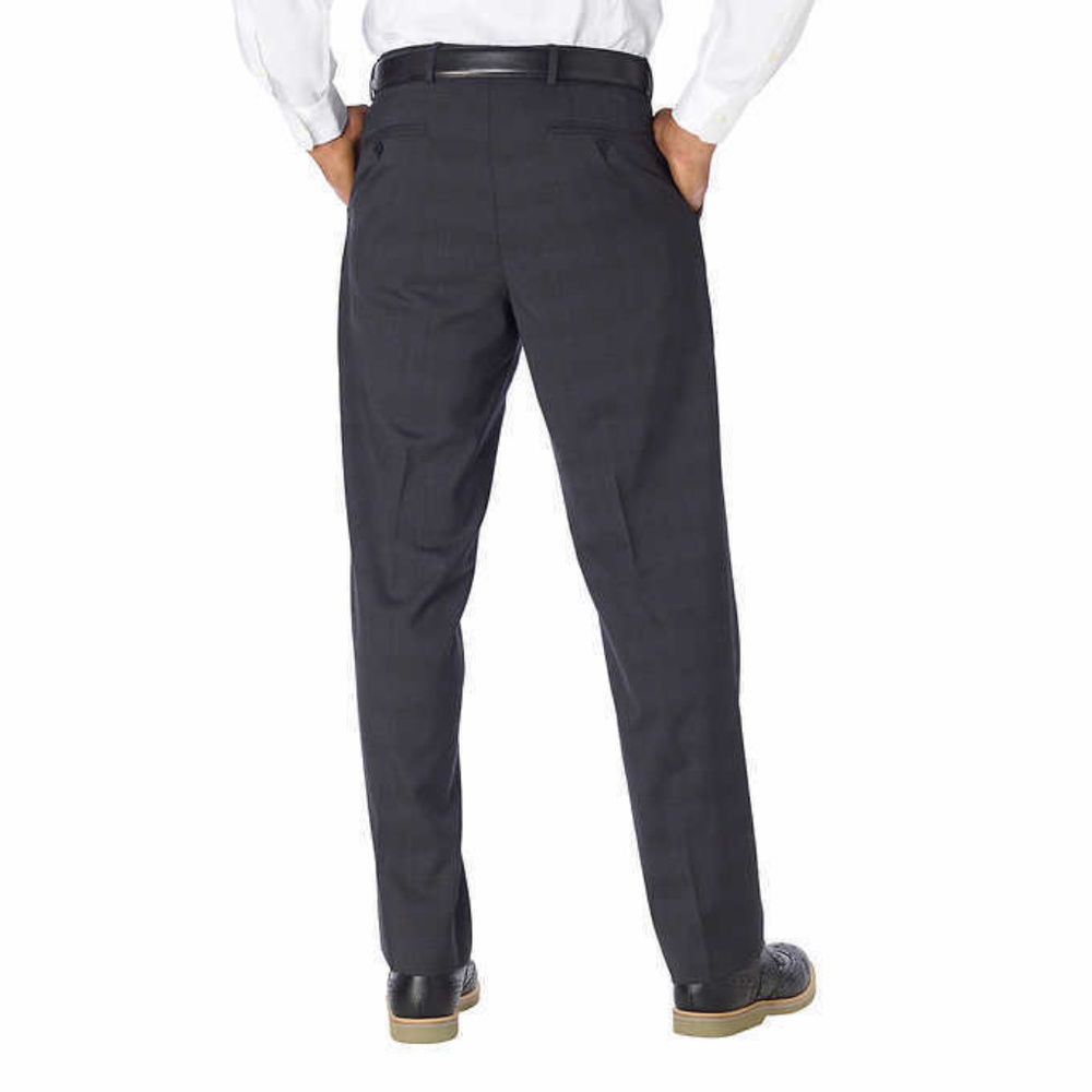 Kirkland Signature Mens Wool Flat Front Dress Pant - Picture 2 of 5